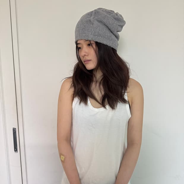 리버시블 니트 비니