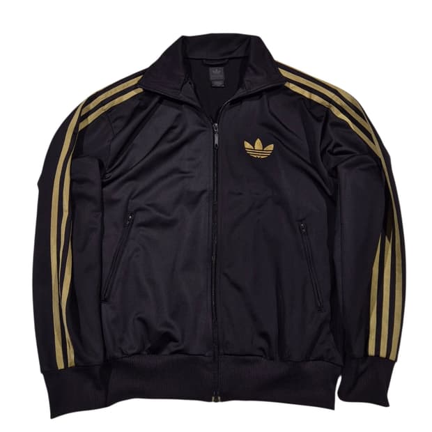 95) adidas 아디다스 파이어버드 트랙탑 져지 자켓 검/금