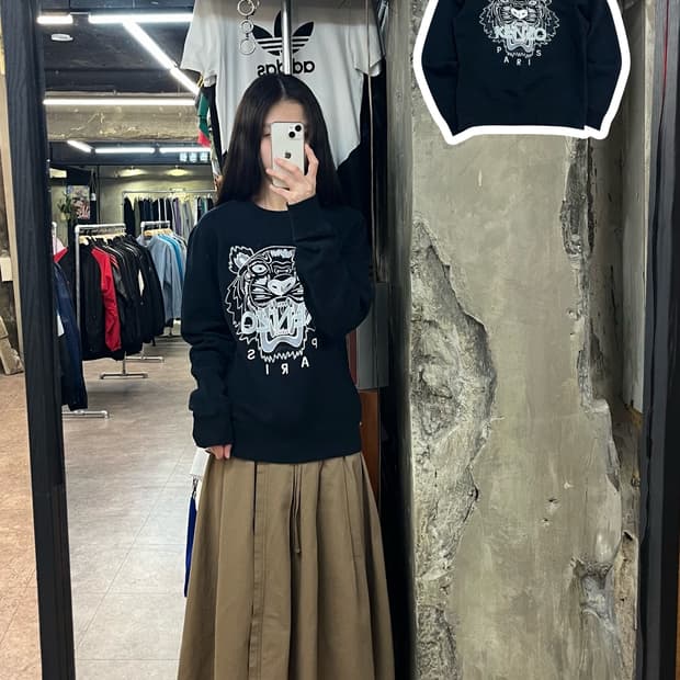 겐조 기모 맨투맨 블랙 #csz2844