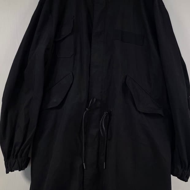 이얼즈어고 m65 피쉬테일 랜드파카 블랙 L 샘플