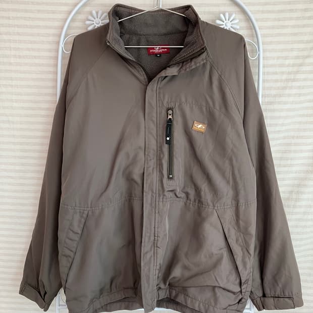 빈티지 카키 내피 기모 점퍼 y2k 스트릿 갸루 펑키 일본빈티지566