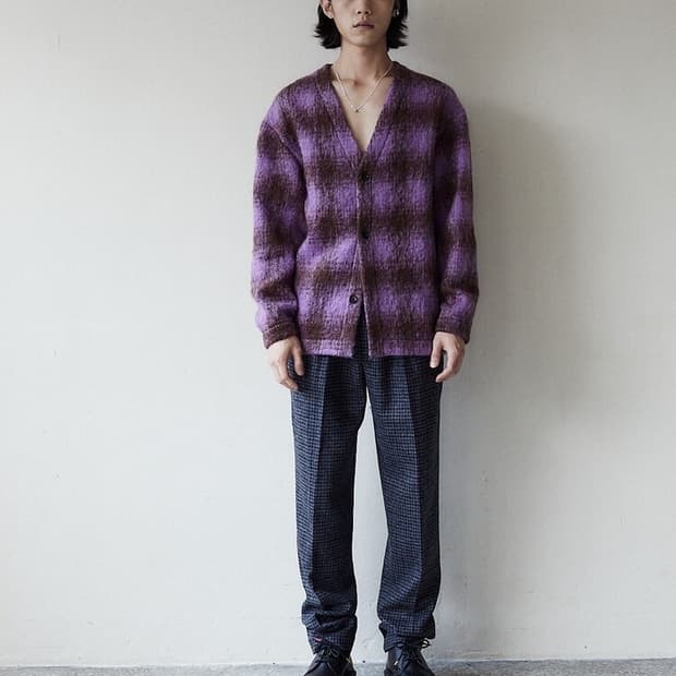크러쉬어게인 모헤어 가디건 L