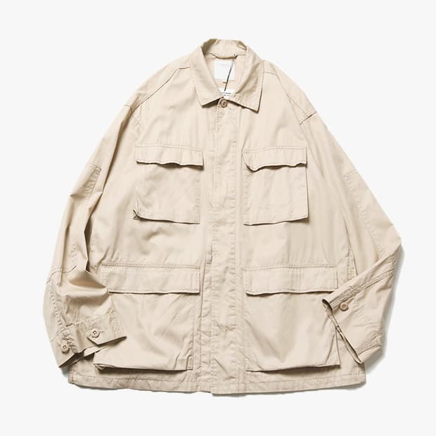B:MING BY BEAMS - GABARDINE MILITARY JK
