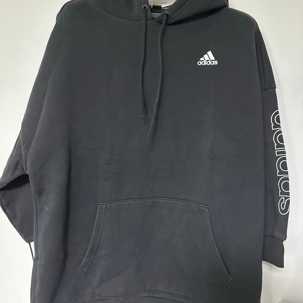 아디다스 블랙 후드티 A/M 사이즈