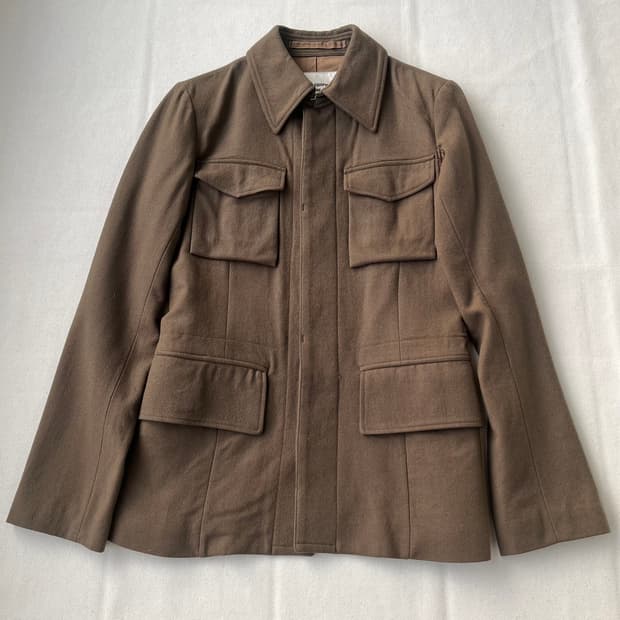 주카 울 밀리터리 사파리 자켓 / 4포켓
