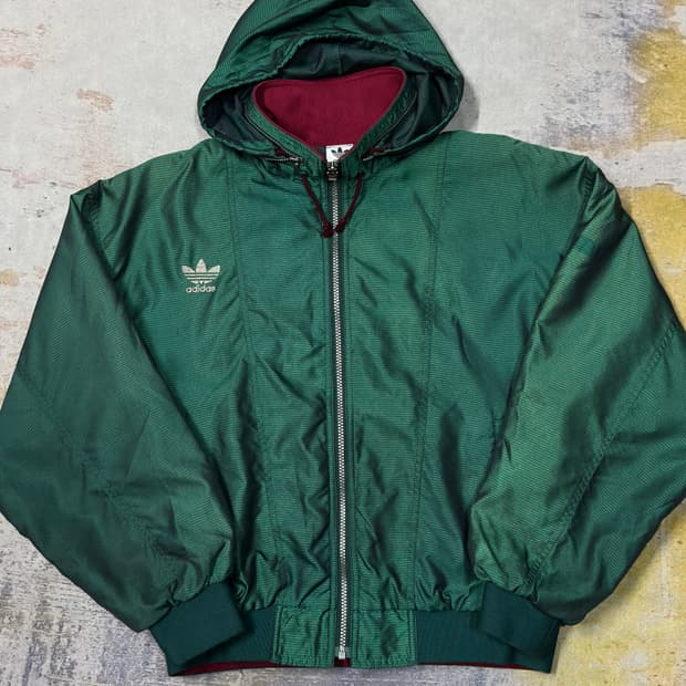 아디다스x데상트 올드스쿨 콜라보 바람막이자켓
