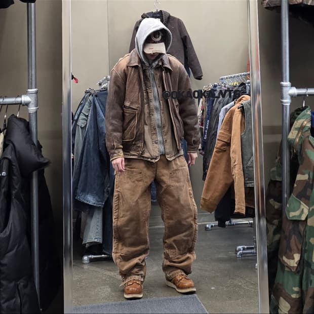 칼하트 더블니 워크팬츠 퀄팅 안감