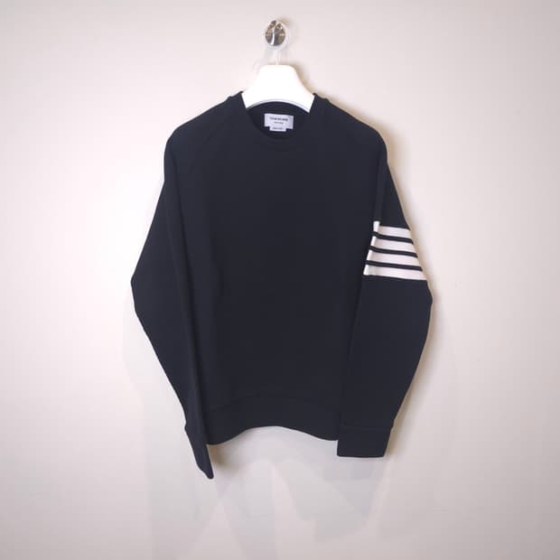 [중고/정품] 톰브라운 사선 래글런 슬리브 와플 맨투맨 5