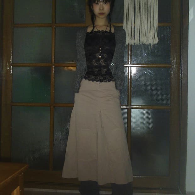 vintage bear skirt[MAXMARA by I BLUES]