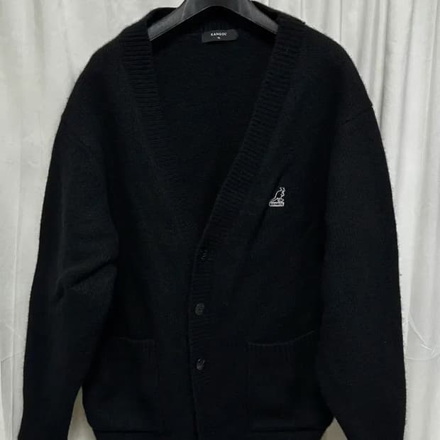 no.152 캉골 블랙 울 가디건 XL 상태s급