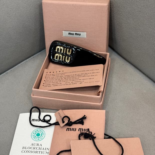 새상품급 미우 헤어 머리핀