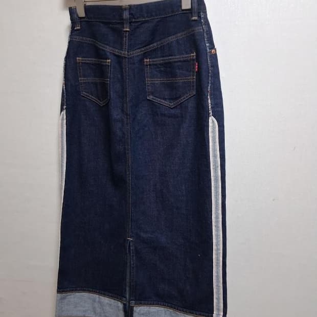 일본구제 ONE HALF  데님청롱스커트 여성 24 25 
일본판 컨디션