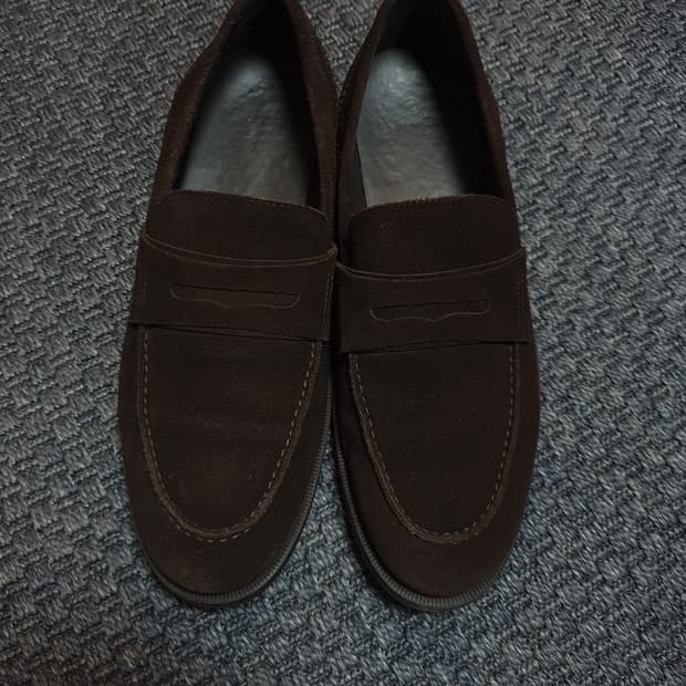 마시모두띠 브라운 스웨이드 페니로퍼 (285)