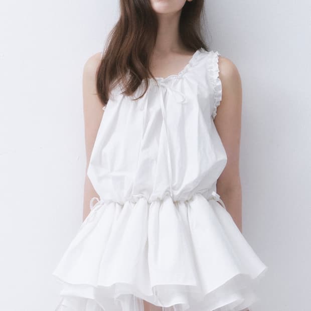 더티스 CLOUD FRILL RIBBON DRESS