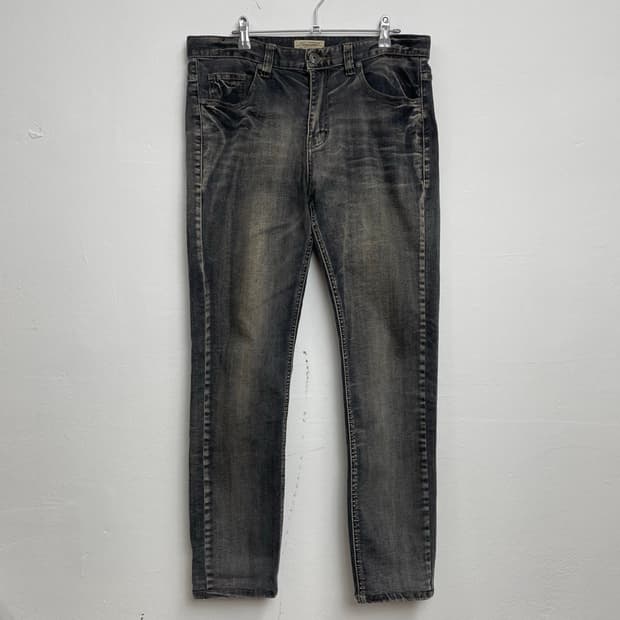 데님 서플라이 Denim Supply  블랙 워싱 진 32