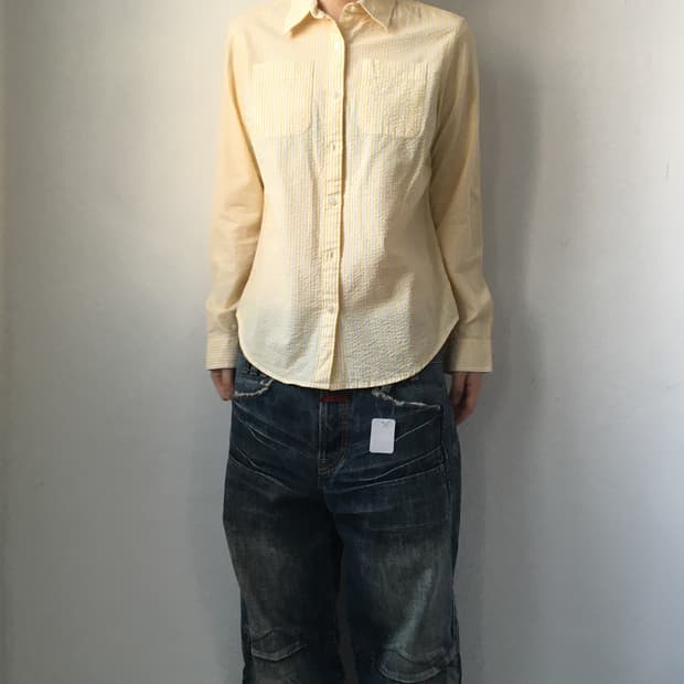 Ll bean stripe pattern shirt