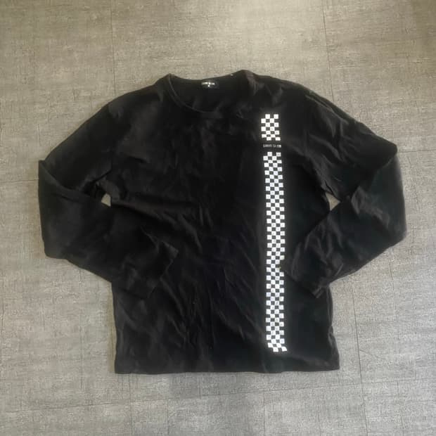 일본 Commecaism 꼼사이즘 올드스쿨아메카지 패턴 롱슬리브