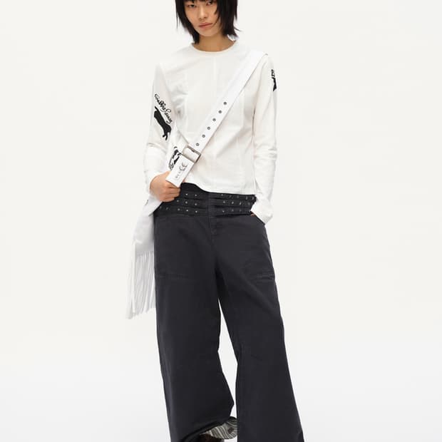 테스트메커니즘 oinimi 스타 스터드 와이드 팬츠 m