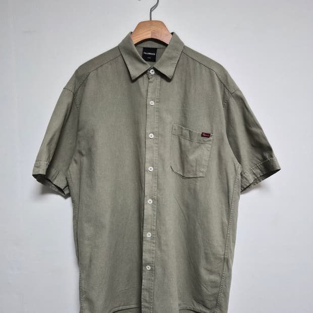 필루미네이트 반팔 린넨 셔츠 L사이즈 - T74