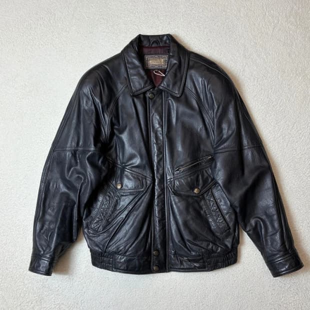 GAUCCI 90's 리얼 소가죽 항공 자켓 PN6646   