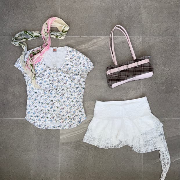Oilily white bohemian floral cotton bl