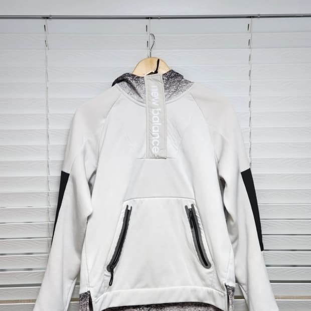 뉴발란스 폴리스 본딩 하프집업 후드티 M