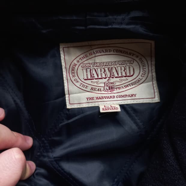 Harvard 빈티지 네이비 피코트
