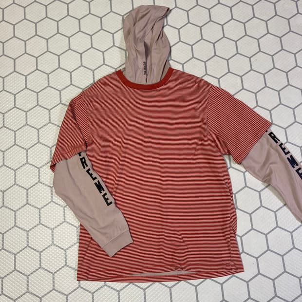 (M) 슈프림 24ss 레이어드 후드 롱슬리브 탄색상 해린