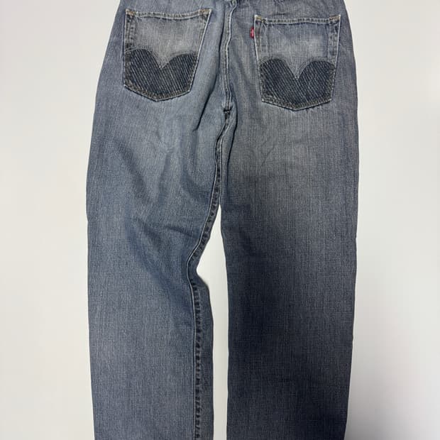 리바이스 569 로우 스트레이트 핏 빈티지 워싱 데님팬츠