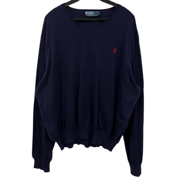 폴로랄프로렌 울 v넥 니트