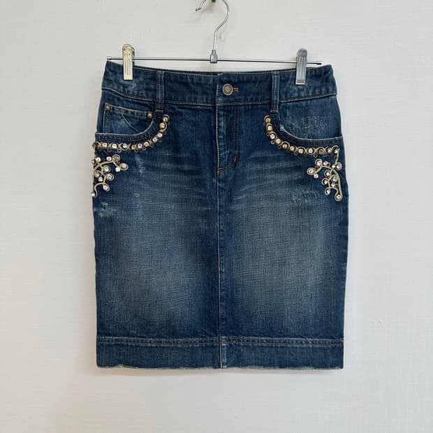 epoca denim skirt