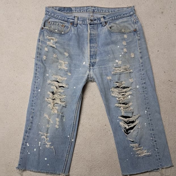 리바이스501xx리폼 칠부바지