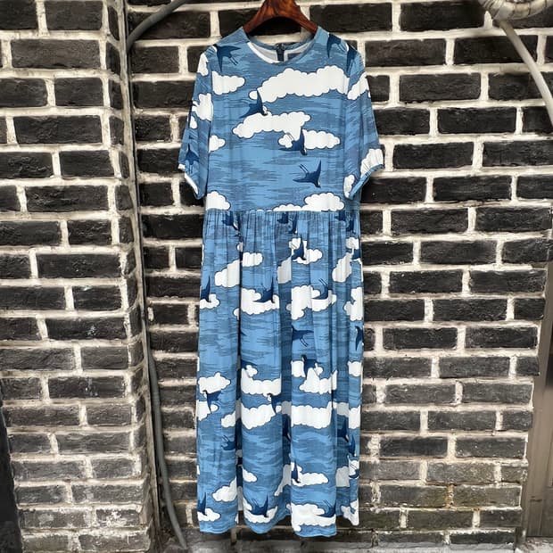 BLUEBLUE 레이온 원피스