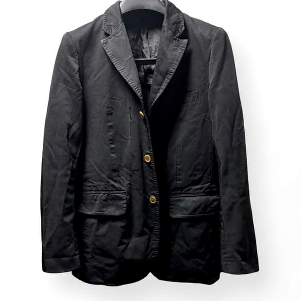 꼼데가르송 옴므 듀스 축융 폴리 자켓 s 블랙