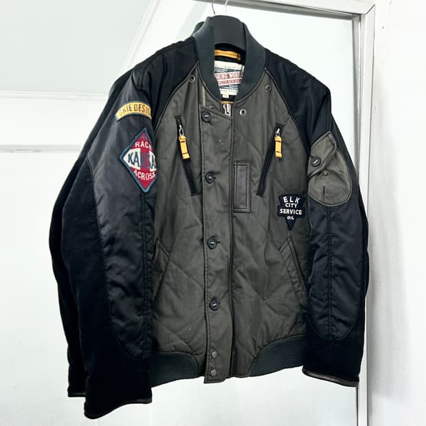 아비렉스 플라이트 퀼티드 봄버 자켓