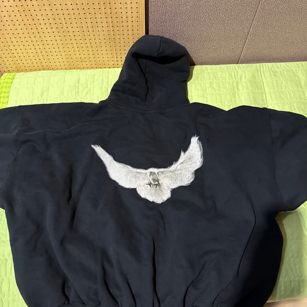 이지 갭 발렌시아가 도브 후디 워시드 블랙 L 새상품
