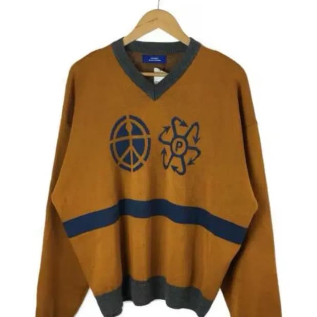 라스벳 RASSBET 초판 니트 스웨터 머스타드 XL