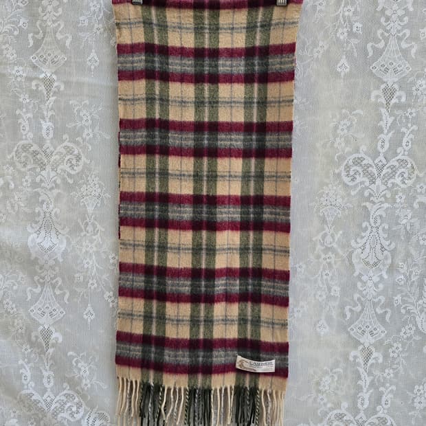 캐시미어 100% 체크 머플러