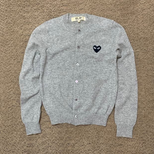 꼼데가르송 그레이 니트가디건 (S)