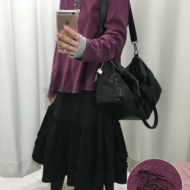 BURBERRY check long sleeve