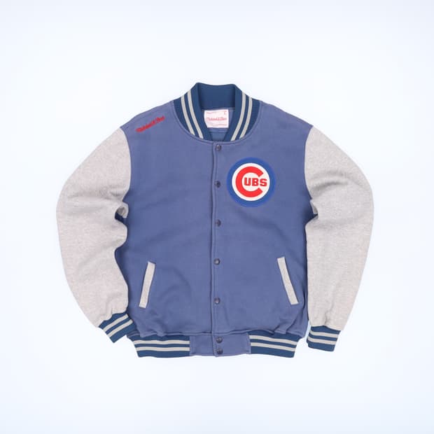 L 미첼앤네스 시카고컵스 쿠바 스타디움 바시티 자켓 4237