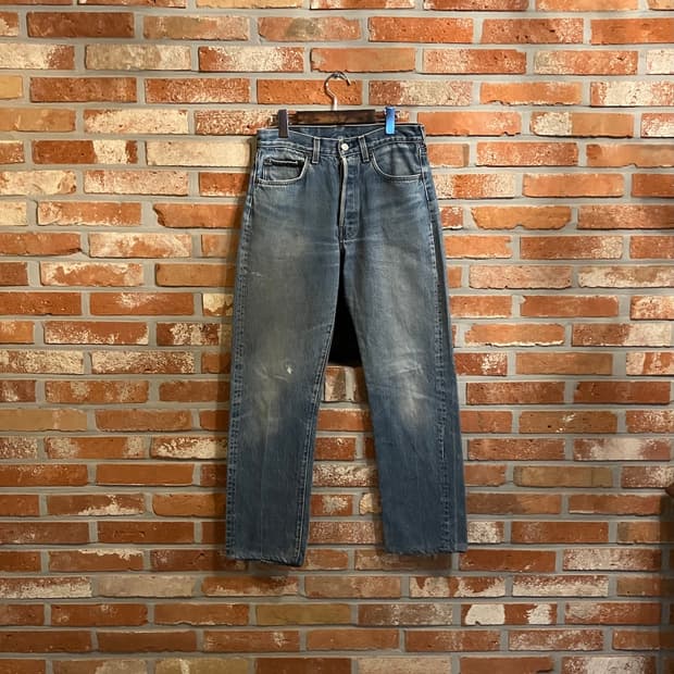 80s USA 빈티지 리바이스 501 이행기 데님 팬츠