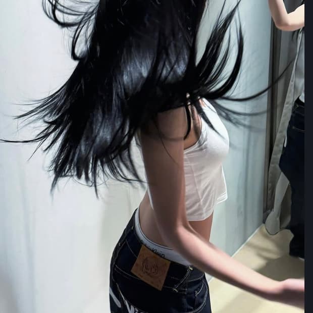 에비수 오사카 진 데님 청바지