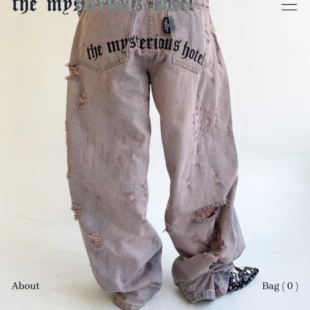 [급전무배]미스테리어스호텔 REAL DAMAGE JEANS 