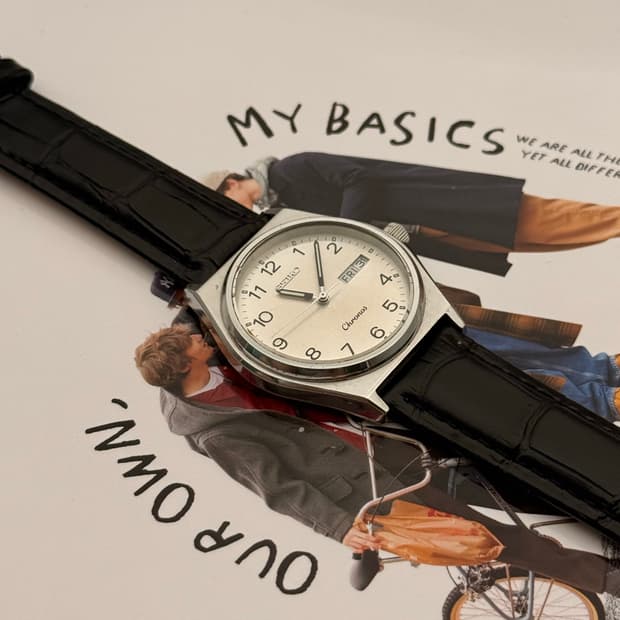 SEIKO 80s 빈티지 가죽 시계