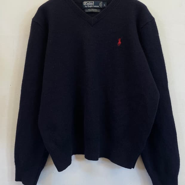 정품 폴로랄프로렌 램스울100% 니트 L:)