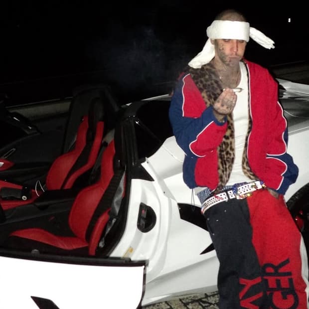 슈프림 포우 퍼 리버시블 후드 트랙 자켓 레드 L