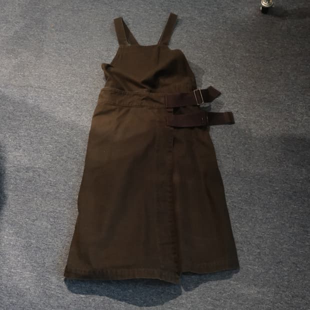 빔즈보이 버클 코튼 원피스