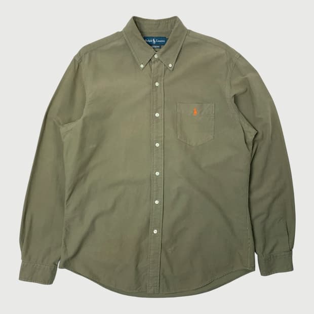 [L/정품] 폴로 랄프로렌 커스텀핏 카키 셔츠