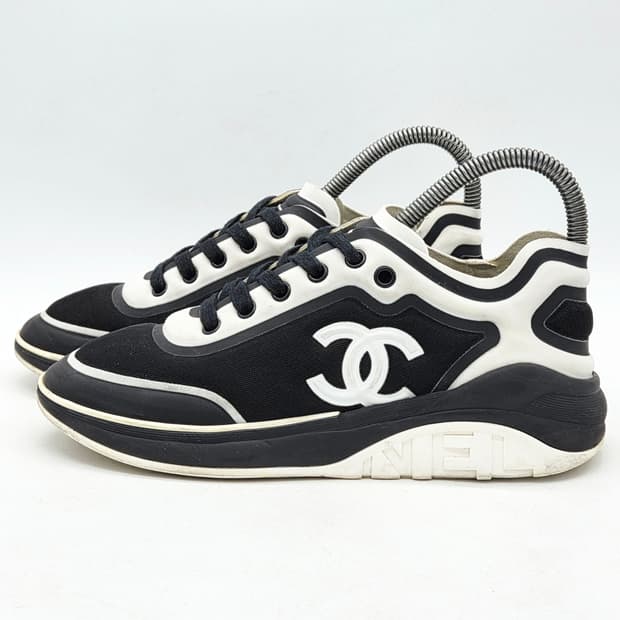  샤넬 우먼스 CC로고 트레이너 스니커즈 G34763 (37) 